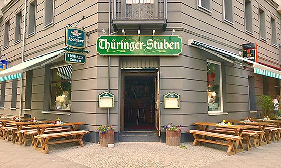 Außenbereich des Restaurants Thüringer Stuben